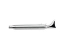 Fishtail Muffler 29 Inch Long Chrome