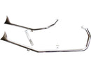 Upsweep Fishtail Pipe Set Sportster Engines In Rigid Frames Chrome - 1.75 Inch