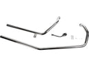 Sportster Upsweep Drag Pipes Straight Cut For Sportster Engines In Rigid Frames Chrome - 1.75 Inch