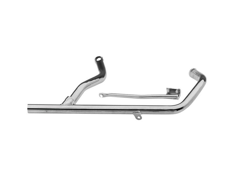 2 Into 1 Header Chrome 1.75 Inch 2 Pieces Set