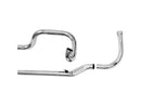 Independent Dual Headers For Panhaeds & Shovels Chrome