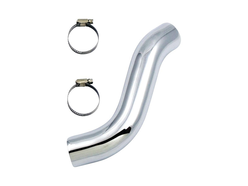 Exhaust Heat Shields Dual Headers Chrome Front
