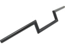 60s Wide Style Handlebar Black Powder Coated - 4 x 1 Inch