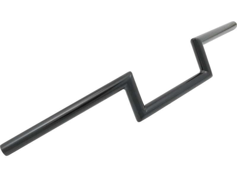 60s Wide Style Handlebar Black Powder Coated - 4 x 1 Inch
