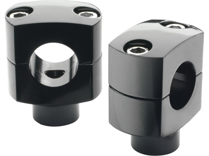 Classic Shorty Risers Black Powder Coated - 1 Inch