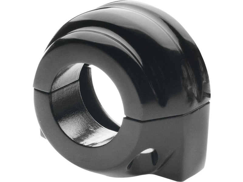 Custom Throttle Clamp Round Style Black 1 Inch Dual Cable