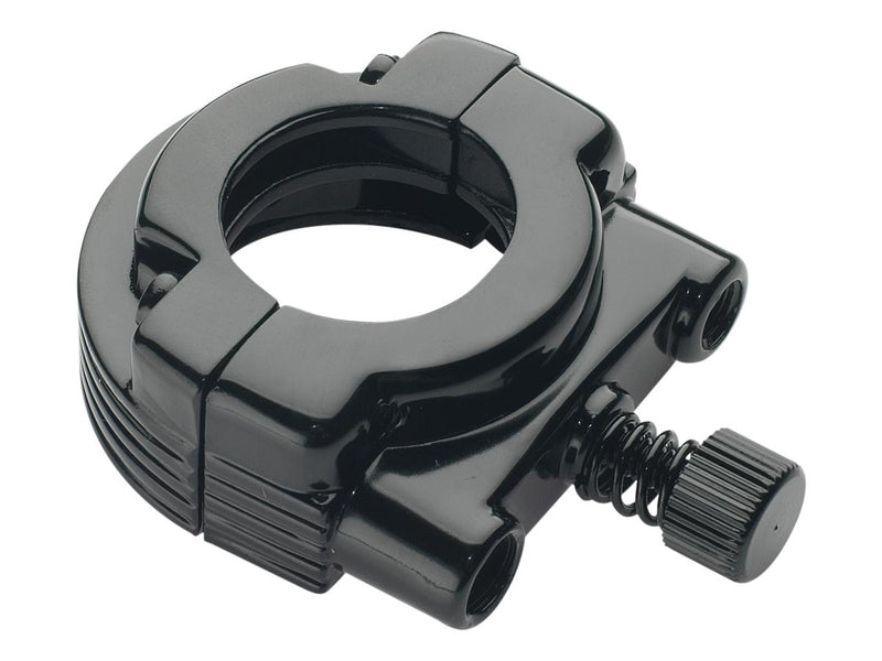 Throttle Clamp Set Black 1 Inch Dual Cable