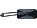 Custom Rectangular Mirror Short Stem Black