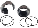 Fork Boot Cover With Interlocking Springs Black 2-Piece