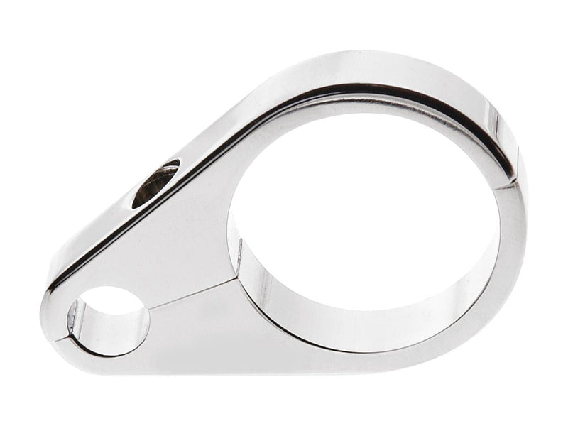 Cable Clamp For Clutch Cable And 1 3/8 Inch Diameter Tubing Chrome