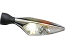 Micro Rhombus PL LED Turn Signal / Position Light Front Left Chrome Clear LED