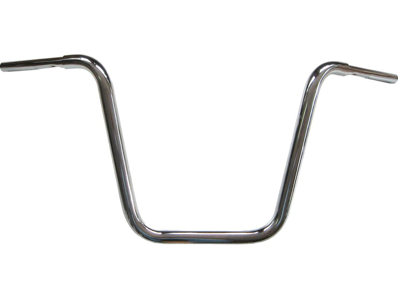 H400 Fat Ape Hanger 5 Hole Handlebar Chrome Throttle By Wire - 1-1/4 Inch