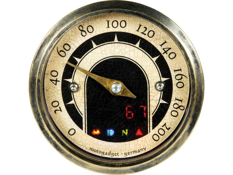 MST Vintage Speedometer Brass - 49mm