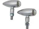 Micro Bullet LED Turn Signal Chrome Clear LED