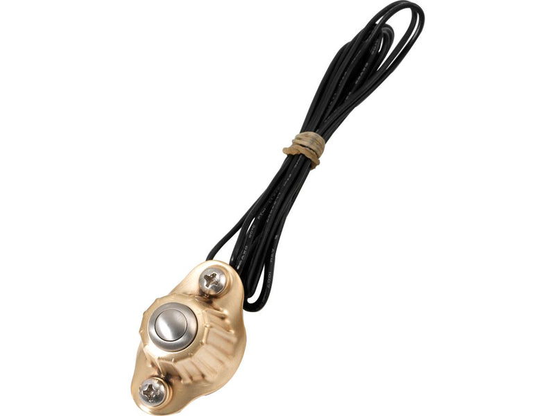 Deluxe Switch Housing Single Button Brass Satin