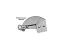 Side Mount Long License Plate Stainless Steel Gloss Black For 08-17 Softail