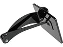 Side Mount Long License Plate Stainless Steel Gloss Black For 04-20 Sportster