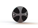 Cross Point Cover 2-Hole Bi-Color Anodized For 71-20 Sportster