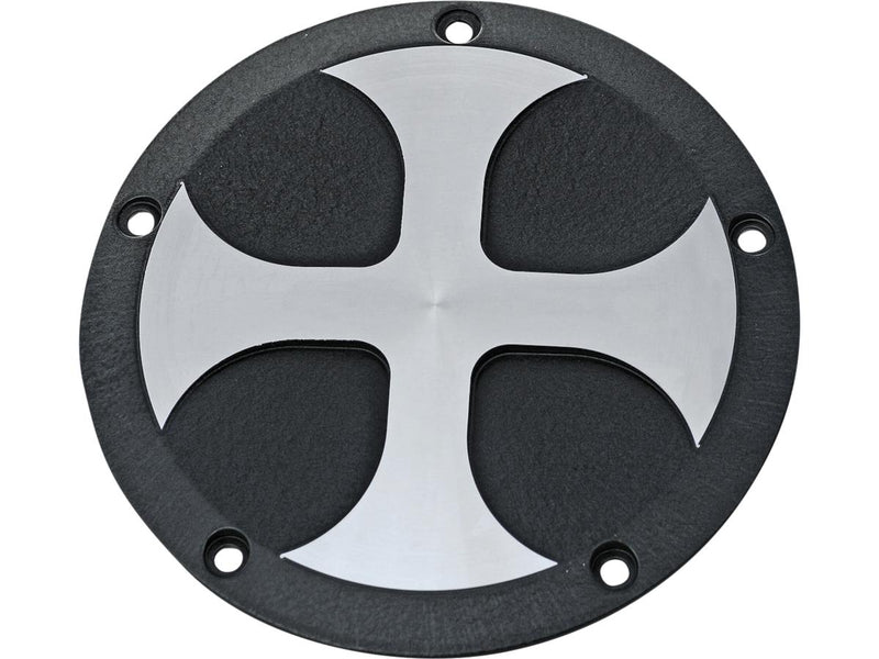 Cross Clutch Cover 5-Hole Bi-Color Anodized For 00-17 Dyna