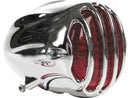 Alcatraz LED Taillight Without Mounting Bracket Aluminium Polished Red