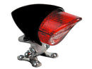 Bullet LED Taillight Without Mounting Bracket Black Satin Clear Red LED