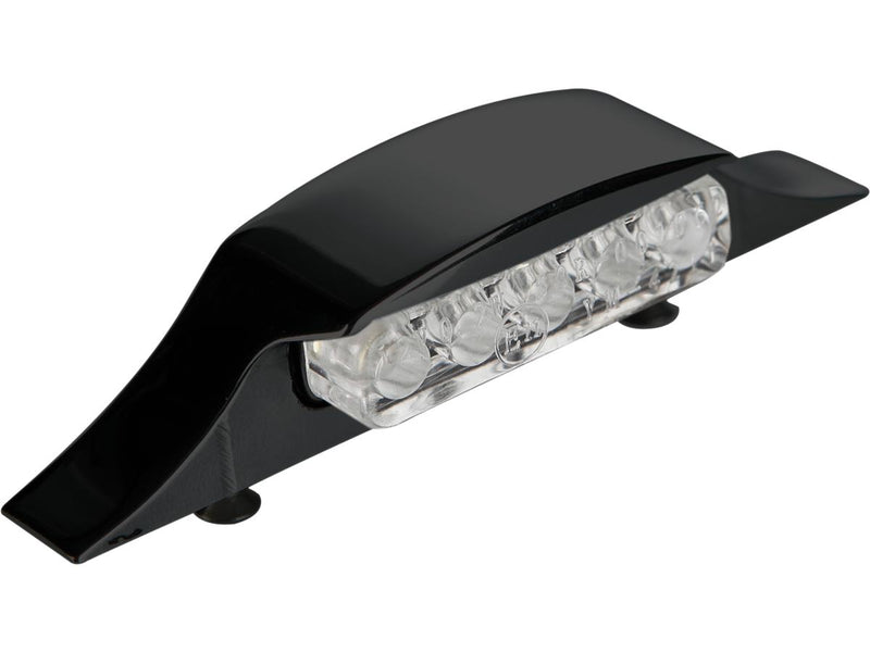 Down & Inside LED License Plate Light Black