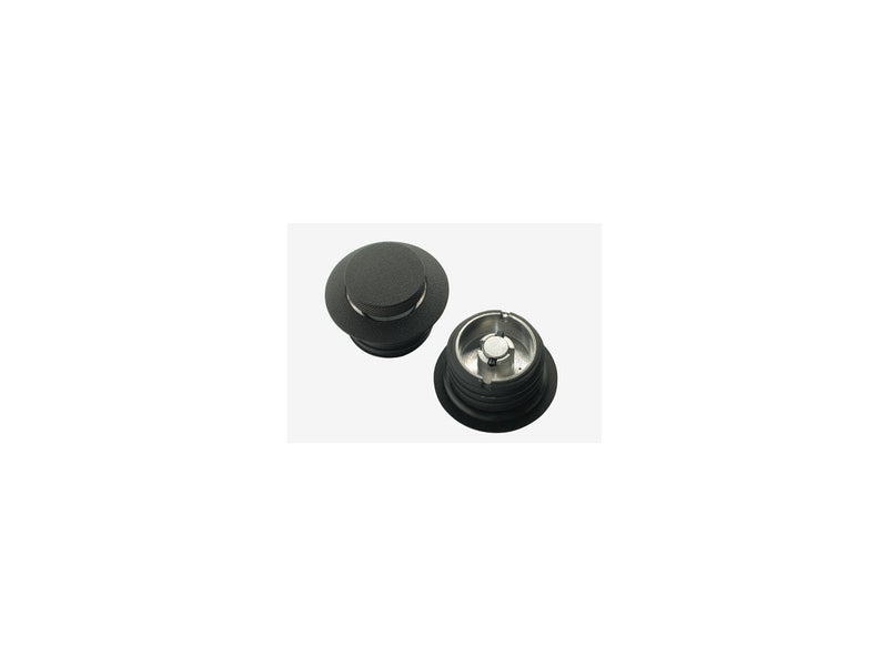 Screw In Pop-Up Gas Cap Set Vented Black For 83-95 Sportster