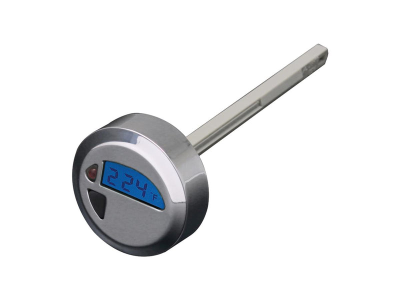 Round Oil Temperature Dipstick With Blue LCD Gauge For 00-06 Softail