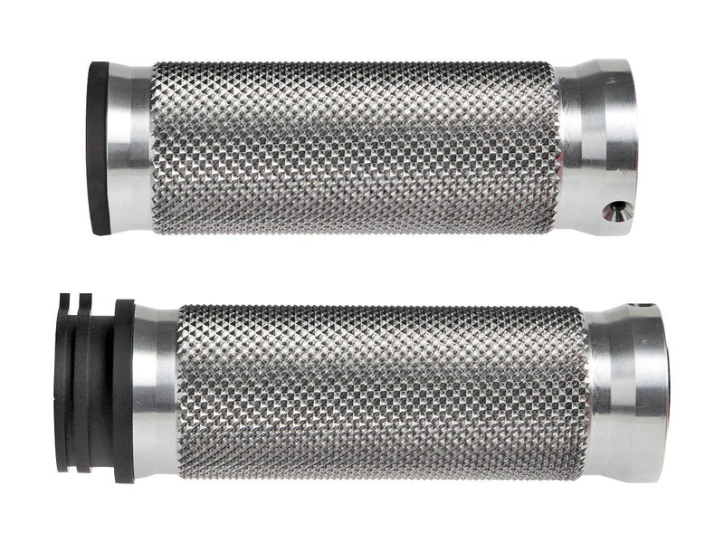 Base Grips Aluminium Satin Throttle Cables - 1 Inch