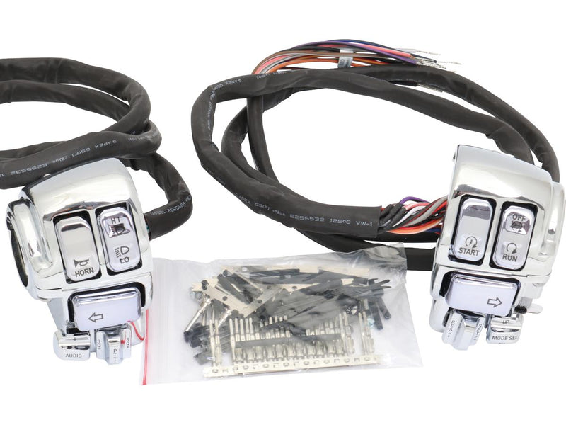 Backlit Hand Control Switch & Housing Kit With Audio & Cruise Control Black