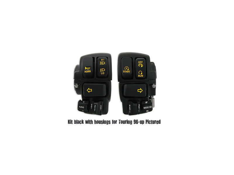 Backlit Hand Control Switch & Housing Kit Black