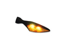 Micro Rhombus Extreme LED Turn Signal Front Left / Rear Right Black Clear LED
