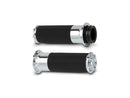 Beveled Fusion Grips Chrome Throttle By Wire - 1 Inch