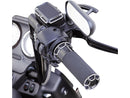 Beveled Fusion Grips Black Anodized Throttle Cables - 1 Inch