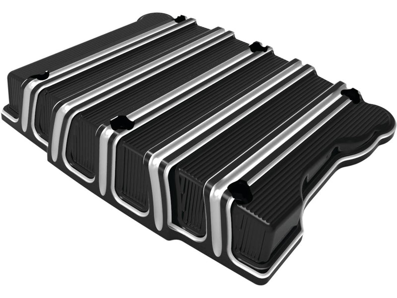 10-Gauge Rocker Box Cover Black Anodized For 00-17 Dyna