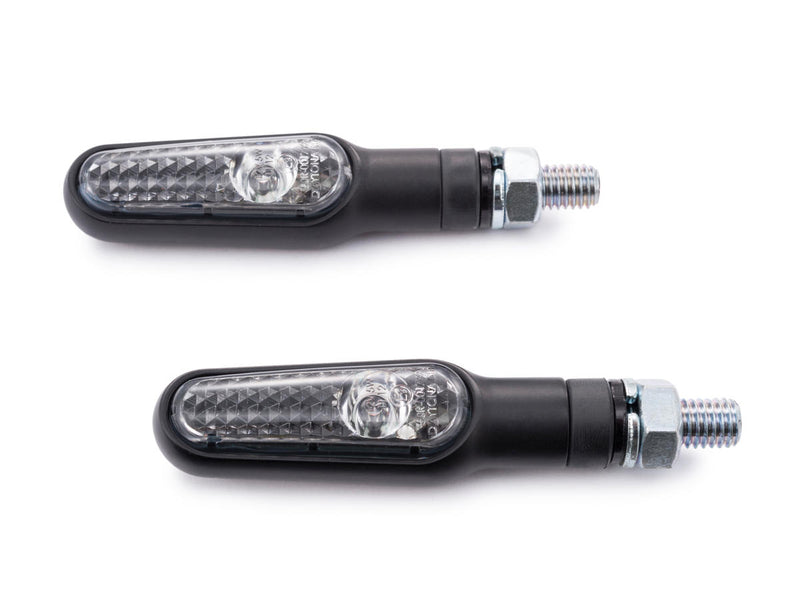 D-Light LED Front & Rear Turn Signal Black Clear LED