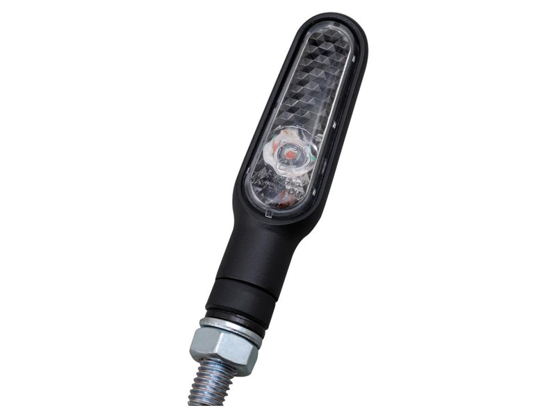 D-Light LED Front & Rear Turn Signal Black Clear LED