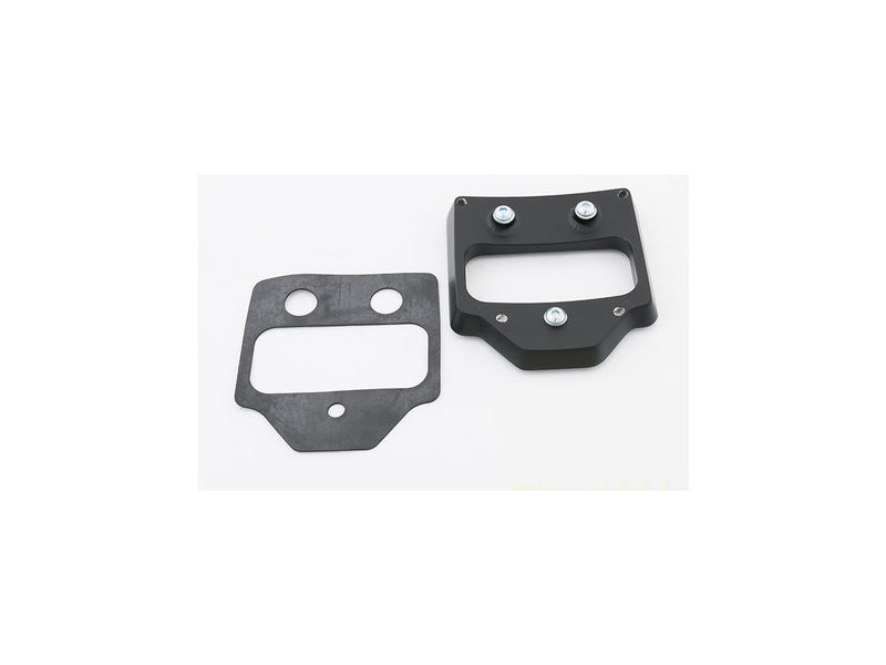 Inside Mid Mount License Plate Bracket Black Satin For 11-20 XL1200C