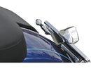Down & Inside License Plate Turn Signal Bracket M10 Aluminium Polished