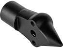 Down & Inside License Plate Turn Signal Bracket M10 Flat Black