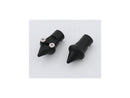 Down & Inside License Plate Turn Signal Bracket M10 Flat Black