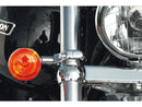 Quicky Turn Signal Clamp M8 Polished - 39mm