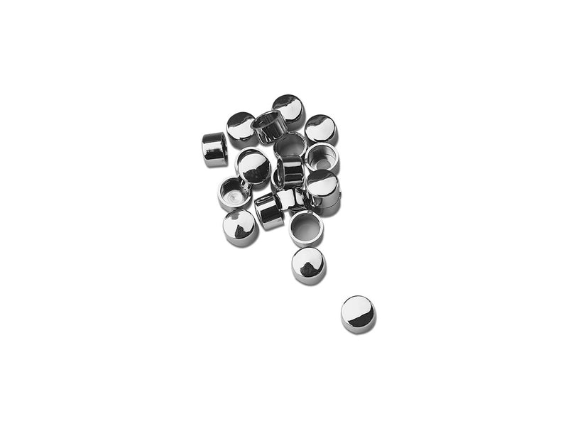 Skull Bolt Cover Set 5/16 Inch Chrome