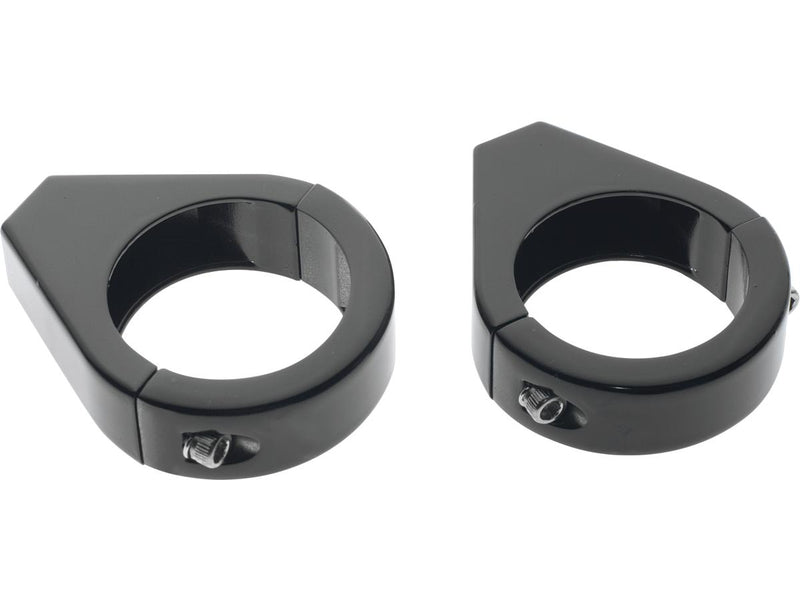 Turn Signal Relocation Clamp For 41 Mm Tubes Black