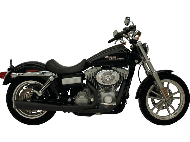 2 Into 1 SuperMegs 4 Inch Exhaust Black For 14-20 Sportster