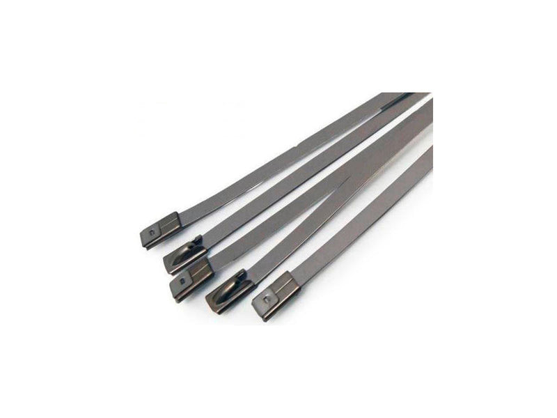 Custom Stainless Exhaust Wrap Locking Ties Length: 14 Inch / Pack Of 4