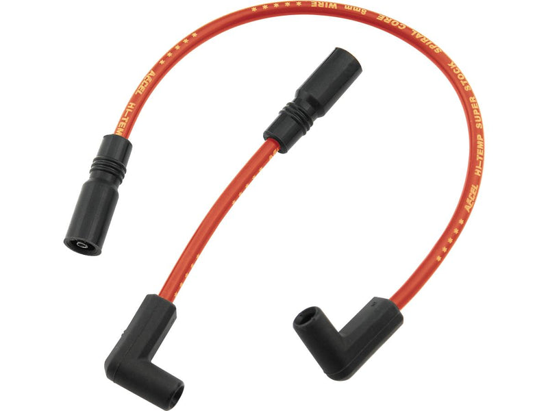 Custom 8mm Spark Plug Wires Red For 99-17 Dyna