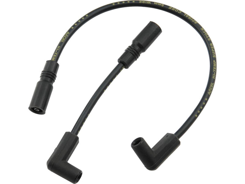Custom 8mm Spark Plug Wires Black For 00-17 Softail
