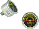 Oil Pressure Gauge Silver Housing 100 PSI Scale