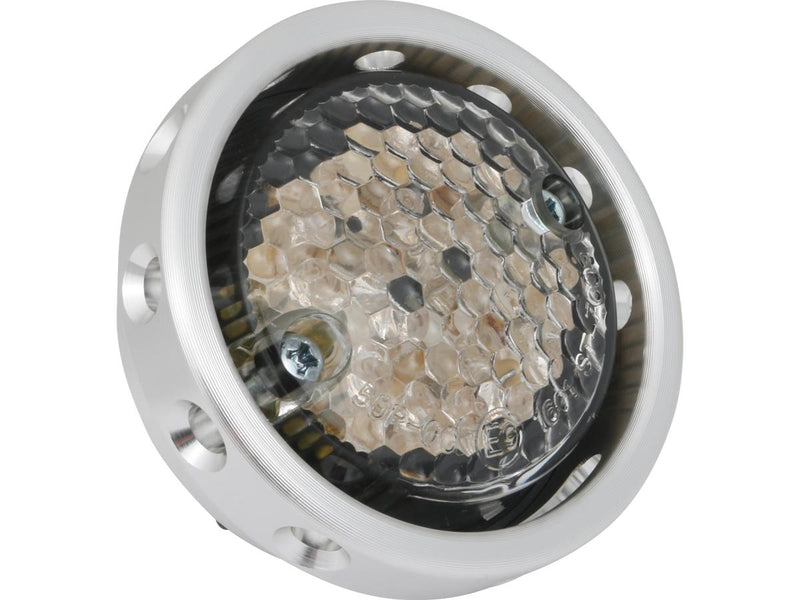 Retro Drilled LED Rucklicht Without Bracket Aluminum Black LED Clear Lens